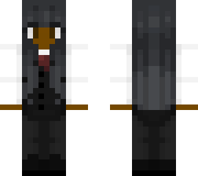 black girl in suit