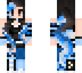 blue female