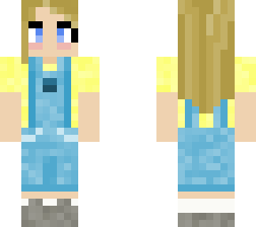 cute girl in overalls