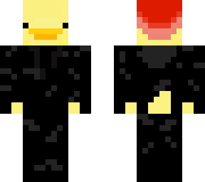 duck with black hoodie and red beanie