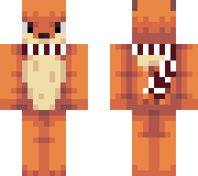 fox with a muffler
