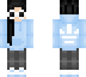 girl in blue addidas hoodie
