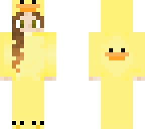 girl in ducky onesie