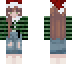 girl in green stripes; christmas edition pog