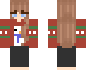 girl with christmas jumper