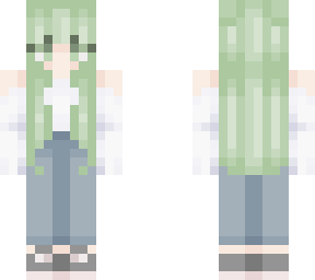 green hair beauty