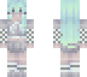 green haired girl