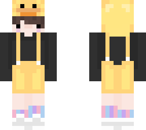 hoodie skin but w/ short hair + duckie