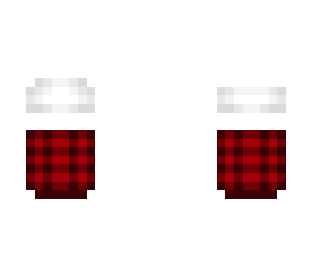 ob - white croptop w/ red plaid skirt