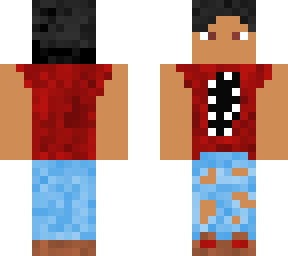 person w/ black hair and ripped muscle shirt