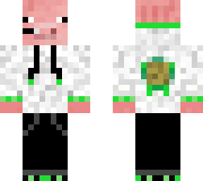 pig with turtle hoodie and headset 2