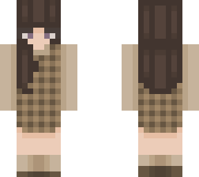 plaid dress girl