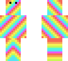 rainbow tropical pattern