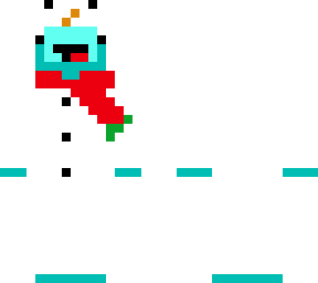 skeppy in snowman suit