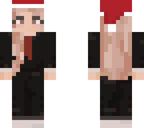 suit, santa hat :}