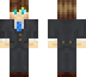 suit with blue tie
