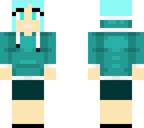 teal hoodie