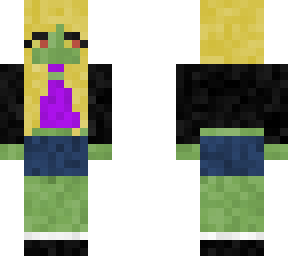 the grinch but make it stereotypical minecraft girl