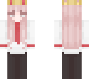 zero two but with a crown and a white suit