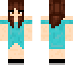 anja skin with long hair (dress)