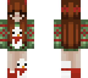 bananam1lk christmas skin but w/ lighter brown hair