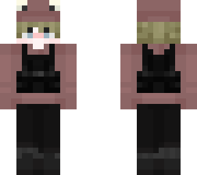 blonde red frog hat
