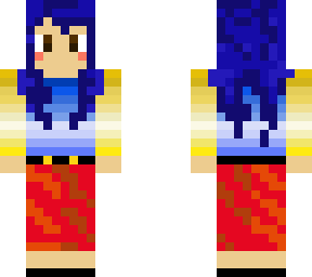 blue haired girl