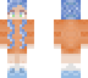 blue haired girl