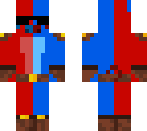 blue red piglin warrior
