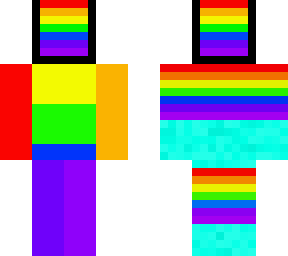 covered in rainbows
