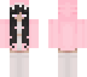 cute girl in shark hoody :3 pink