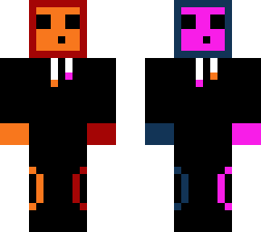double sided pink/orange/dark blue/ dark red