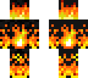 fire with a black background