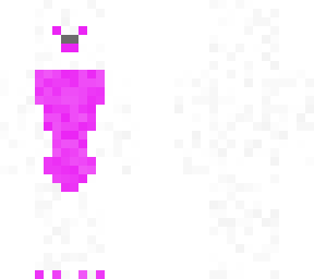 furry white and magenta