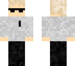 literally just me, as a minecraft skin (glasses)
