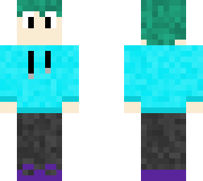 my first skin - bright blue
