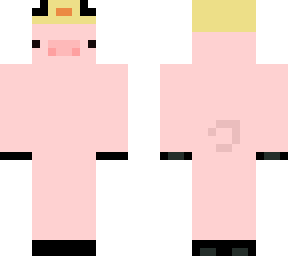 pig with duccie hat