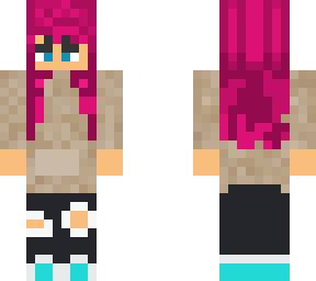 pink hair girl