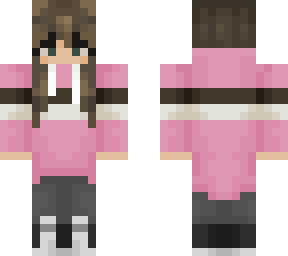 pink hoodie girl