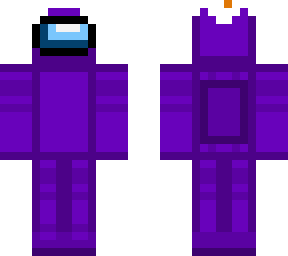 purple among us with egg hat (all one layer)