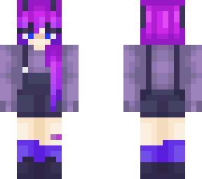 purple demon girl