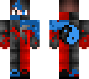 red and blue ninja
