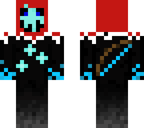 skeleton with bow christmas