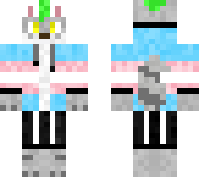 trans pride wolf