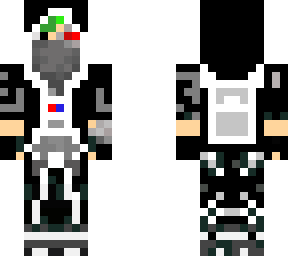 black hooded cyborg