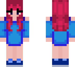 blue dress girl