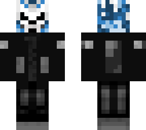 blue flame skull