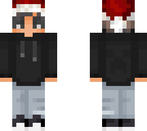 boy with santa hat