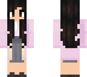 brown hair with feminine mahounoshiro uniform