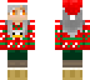 christmas puddle with hat